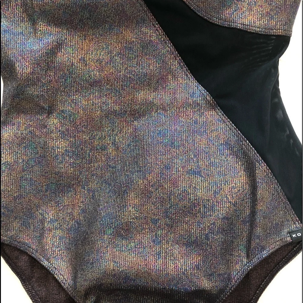 Koral Metallic One Sleeve Bodysuit - Picture 10 of 16